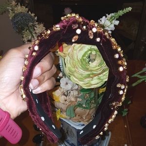 Mauve mixed Crystal Lele Sadoughi Headband